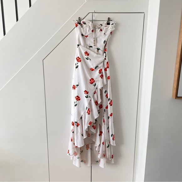 Sabo Skirt Dresses & Skirts - Sabo Skirt Wrap Rose Asymmetrical Maxi Dress